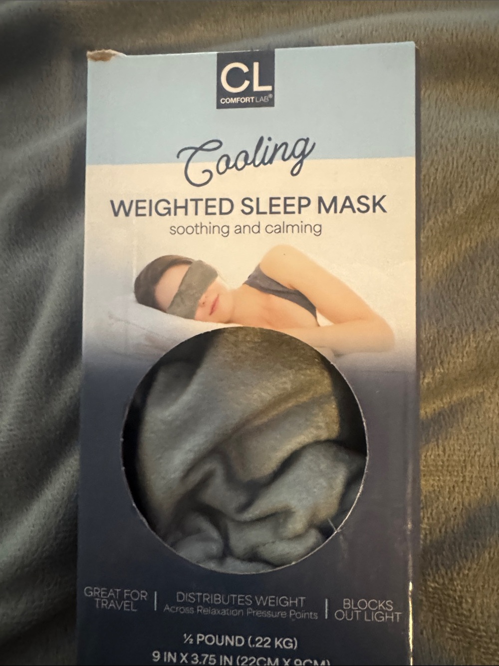 Cooling Weighted Sleep Mask - Gray